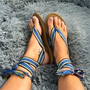 Sam & Libby tie up sandal